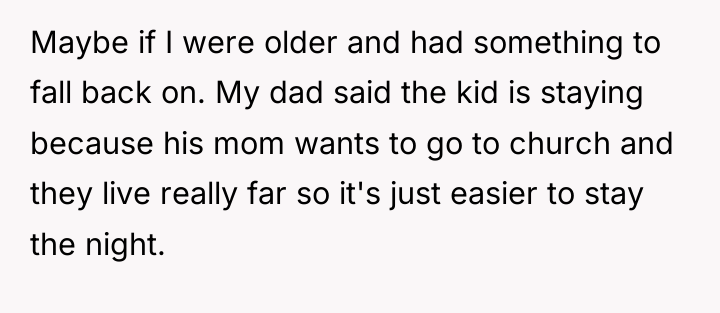 Maybe if I were older and had something to fall...