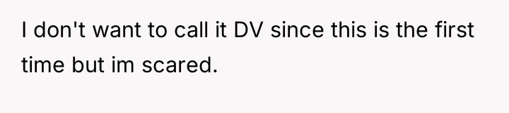 I don't want to call it DV since this is...