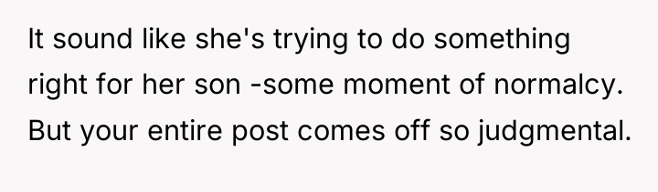 It sound like she's trying to do something right for...