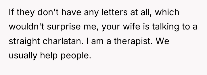 If they don't have any letters at all, which wouldn't...