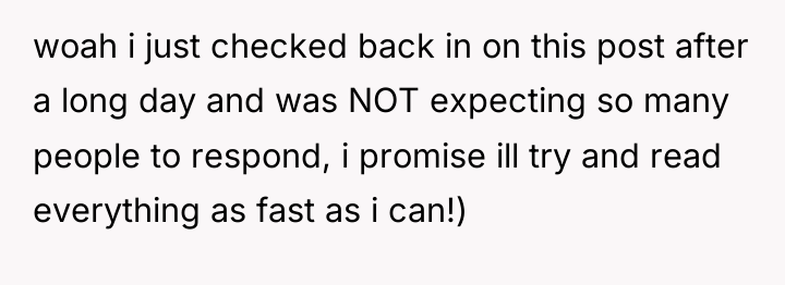 woah i just checked back in on this post after...