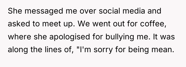 She messaged me over social media and asked to meet...