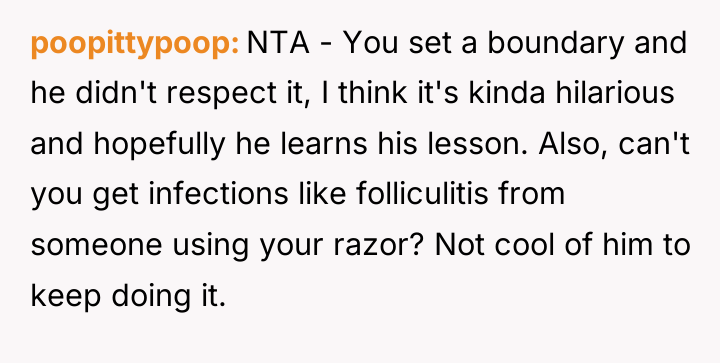 poopittypoop NTA - You set a boundary and he didn't...