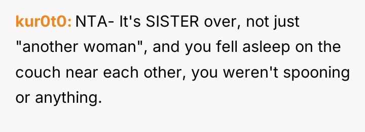 kur0t0 NTA- It's SISTER over, not just "another woman", and...