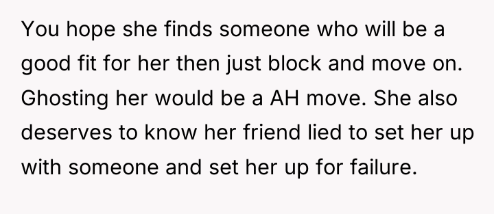 You hope she finds someone who will be a good...