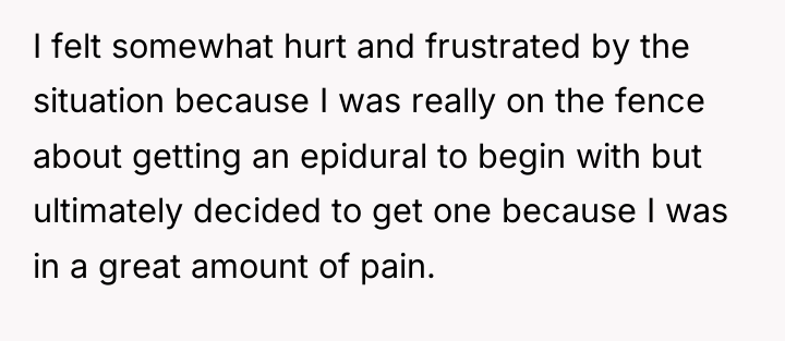 I felt somewhat hurt and frustrated by the situation because...