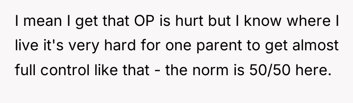 I mean I get that OP is hurt but I...