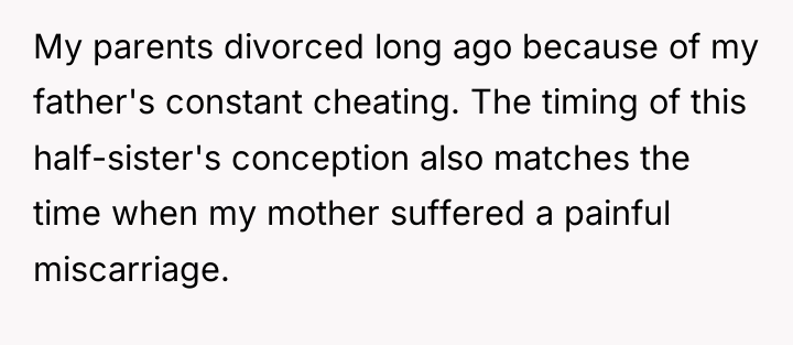 My parents divorced long ago because of my father's constant...