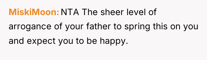 MiskiMoon NTA The sheer level of arrogance of your father...