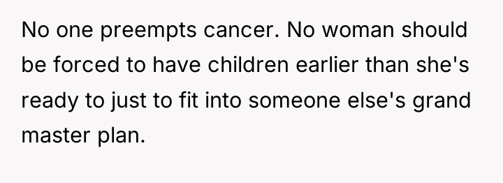 No one preempts cancer. No woman should be forced to...