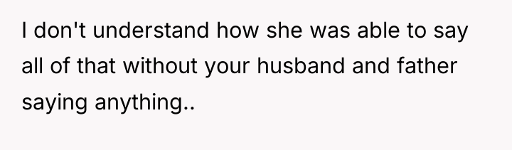 I don't understand how she was able to say all...