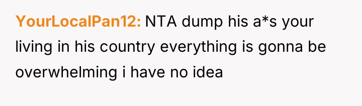 YourLocalPan12 NTA dump his a*s your living in his country...