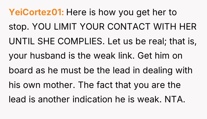 YeiCortez01 Here is how you get her to stop. YOU...