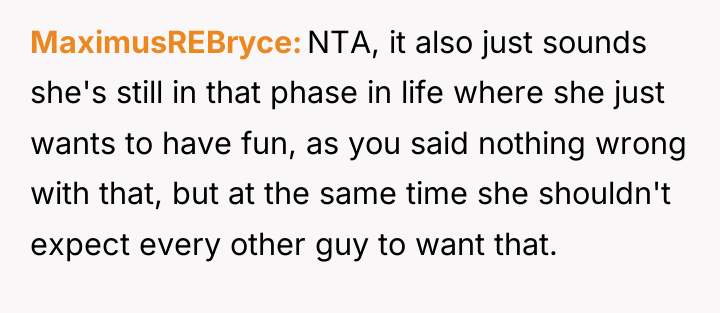 MaximusREBryce NTA, it also just sounds she's still in that...