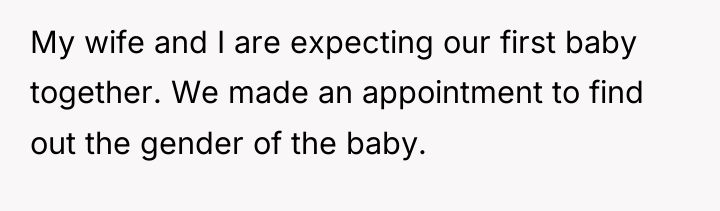 My wife and I are expecting our first baby together....