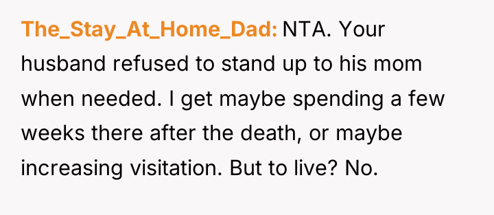 The_Stay_At_Home_Dad NTA. Your husband refused to stand up to his...