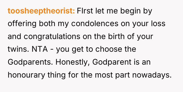 toosheeptheorist FIrst let me begin by offering both my condolences...