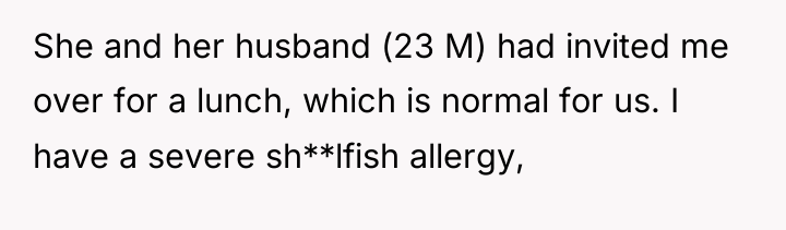 She and her husband (23 M) had invited me over...