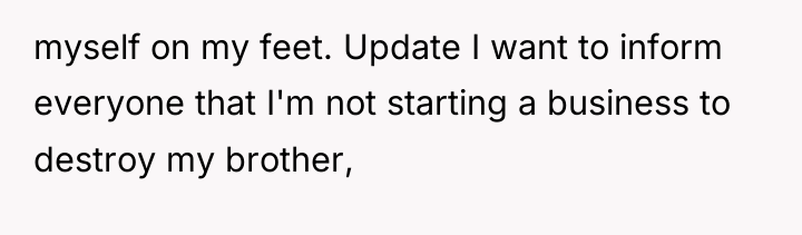 myself on my feet. Update I want to inform everyone...