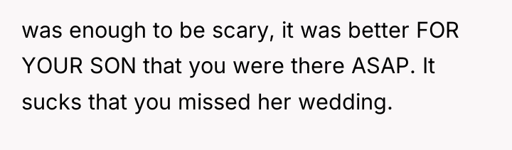 was enough to be scary, it was better FOR YOUR...