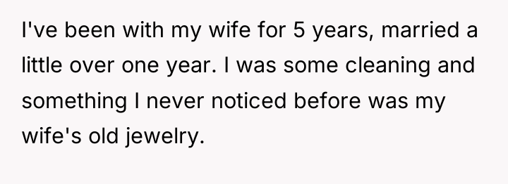 I've been with my wife for 5 years, married a...