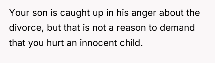 Your son is caught up in his anger about the...