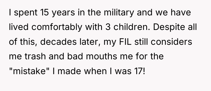 I spent 15 years in the military and we have...