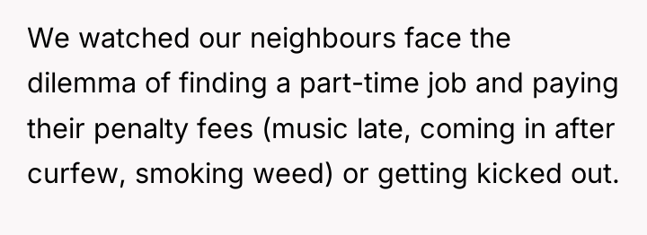 We watched our neighbours face the dilemma of finding a...