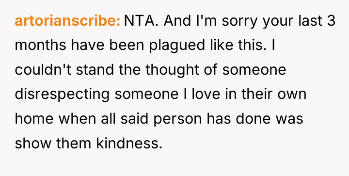 artorianscribe NTA. And I'm sorry your last 3 months have...
