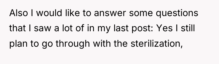 Also I would like to answer some questions that I...