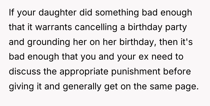 If your daughter did something bad enough that it warrants...