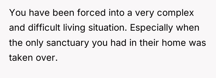 You have been forced into a very complex and difficult...