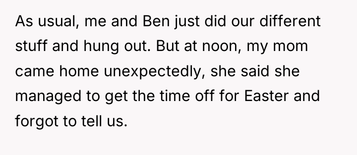 As usual, me and Ben just did our different stuff...