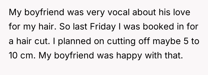 My boyfriend was very vocal about his love for my...
