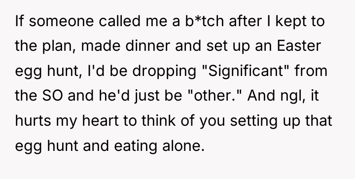 If someone called me a b*tch after I kept to...