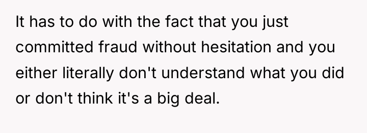 It has to do with the fact that you just...