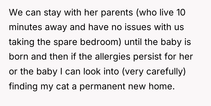 We can stay with her parents (who live 10 minutes...