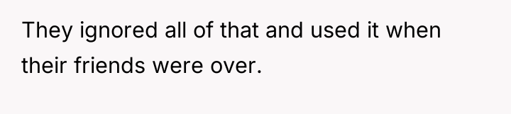 They ignored all of that and used it when their...
