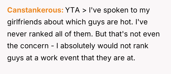 Canstankerous YTA > I've spoken to my girlfriends about which...