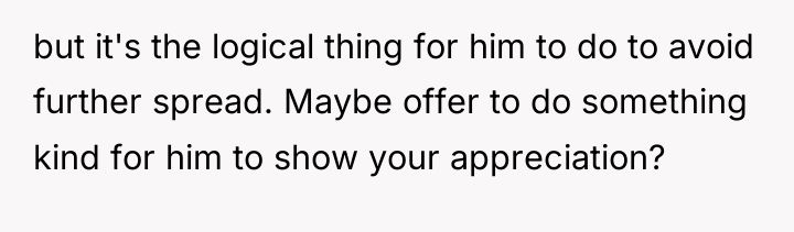 but it's the logical thing for him to do to...