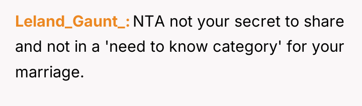 Leland_Gaunt_ NTA not your secret to share and not in...
