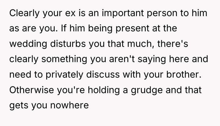Clearly your ex is an important person to him as...
