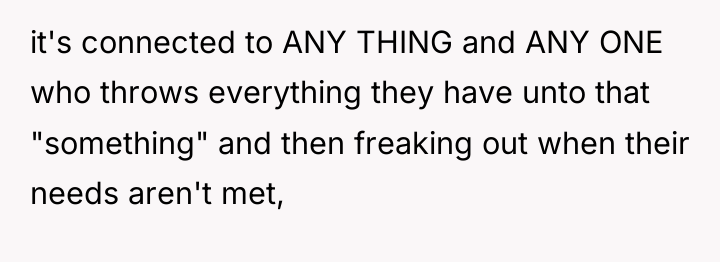 it's connected to ANY THING and ANY ONE who throws...