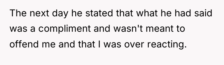 The next day he stated that what he had said...