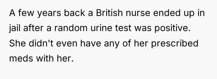 A few years back a British nurse ended up in...