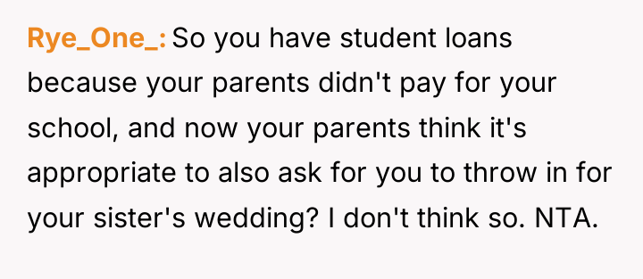 Rye_One_ So you have student loans because your parents didn't...