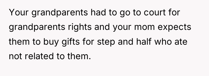 Your grandparents had to go to court for grandparents rights...