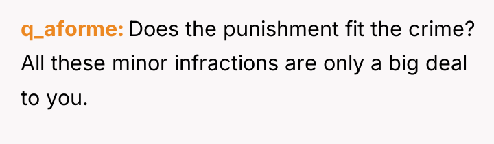 q_aforme Does the punishment fit the crime? All these minor...