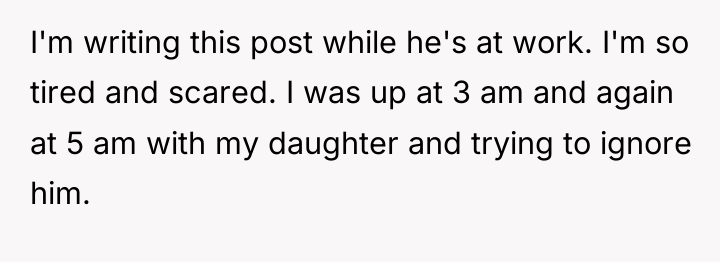 I'm writing this post while he's at work. I'm so...