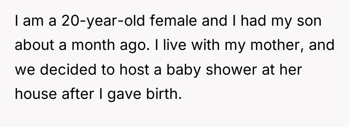 I am a 20-year-old female and I had my son...